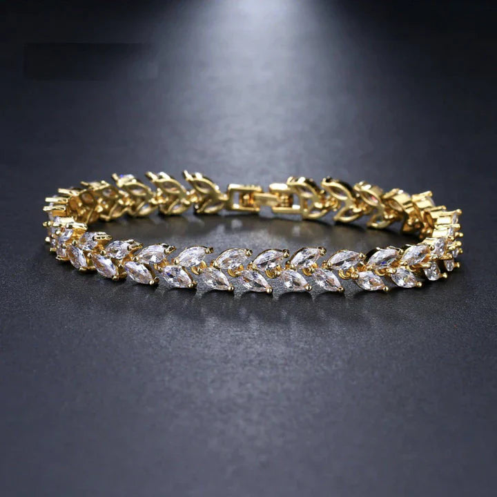 Nemorina Foliora Bracelet | White Gold