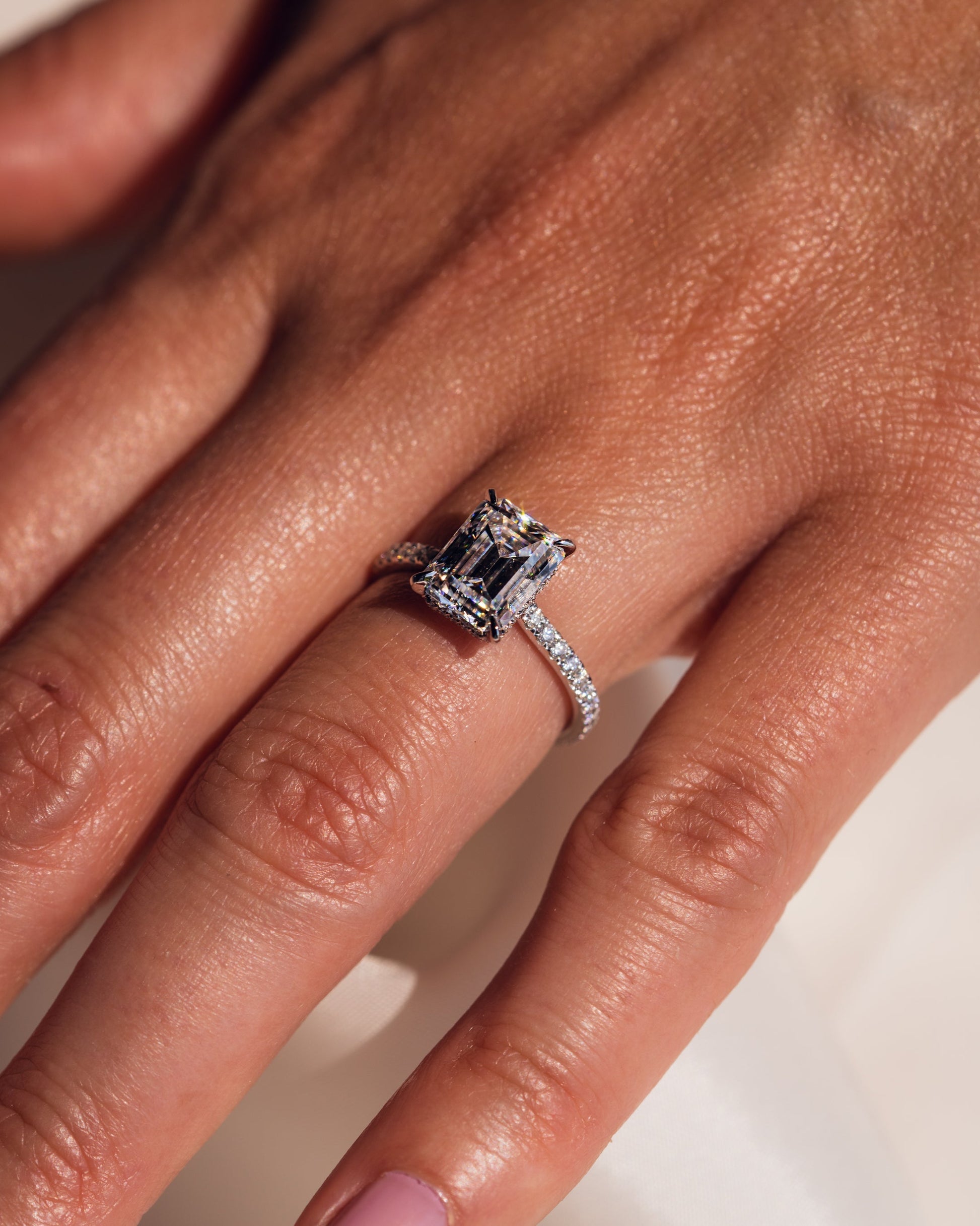 Jasmine (with Pavé) - Emerald