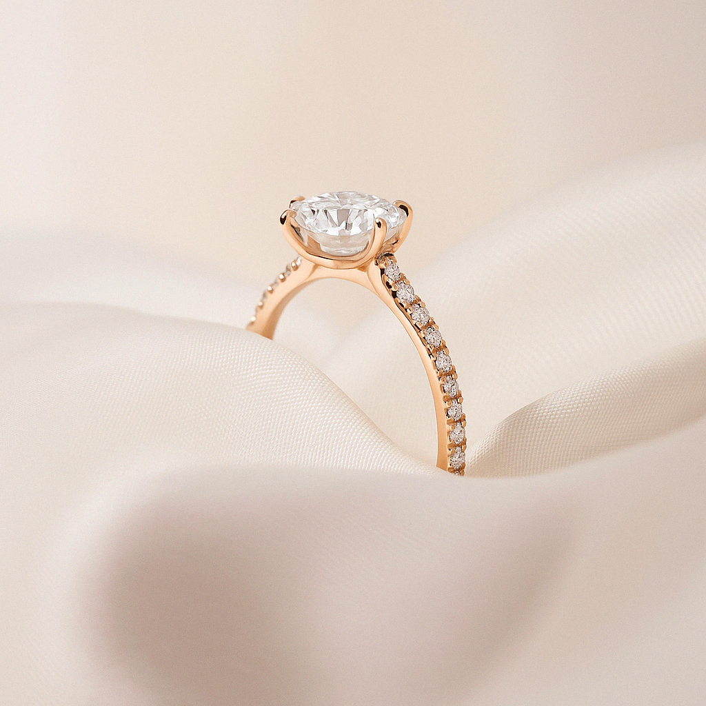 Jasmine (with Pavé) - Gold