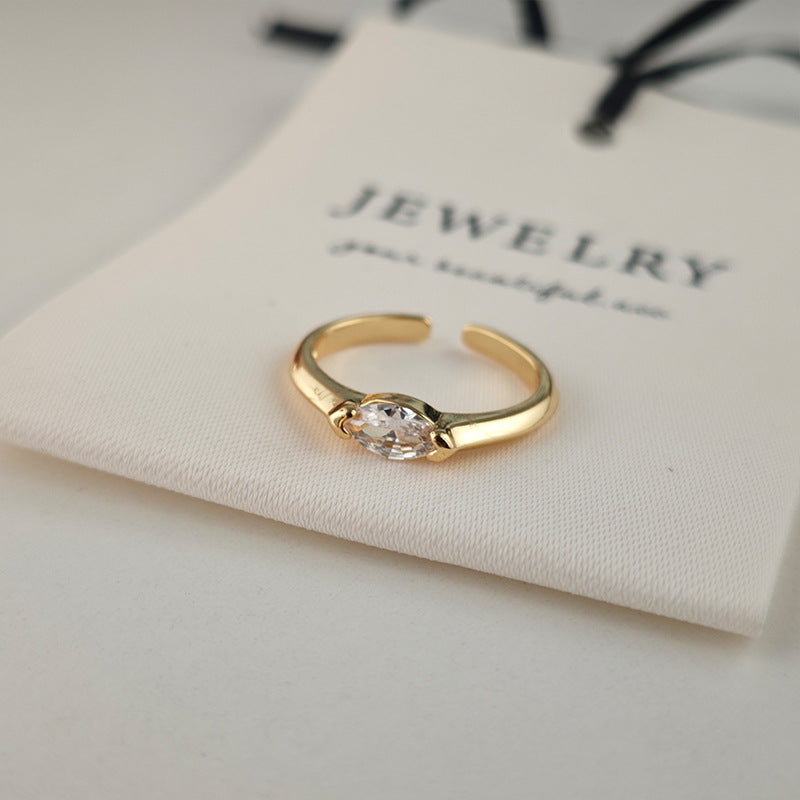 Aya Sterling Ring | White Gold