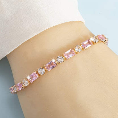 Peony Spark Tennis Bracelet | Gold