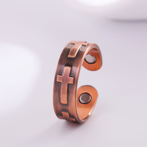 Cross Relic Copper Ring