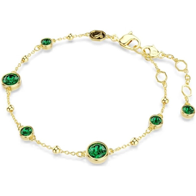 Dainty Emerald Bracelet | Gold