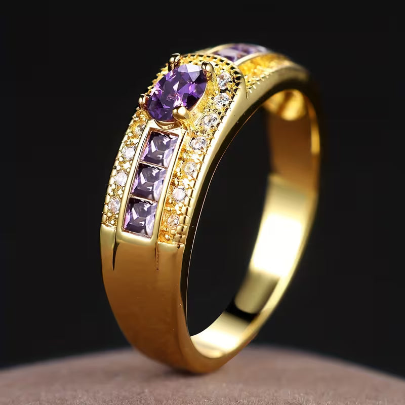 Amethyst Prestige Ring | Gold
