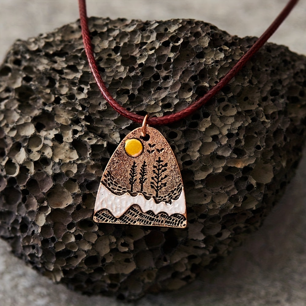 Etta Horizon Copper Necklace