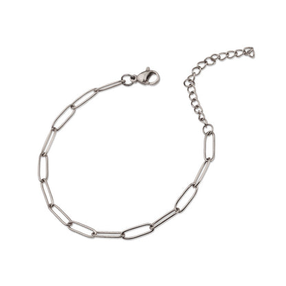 Venice Link Bracelet | White Gold