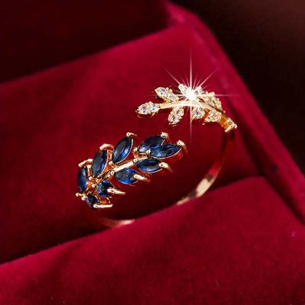 Vivara Saphielle sapphire ring in gold