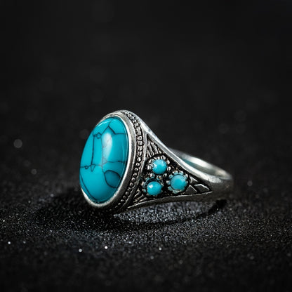 Nomad Blue Stone Ring | White Gold