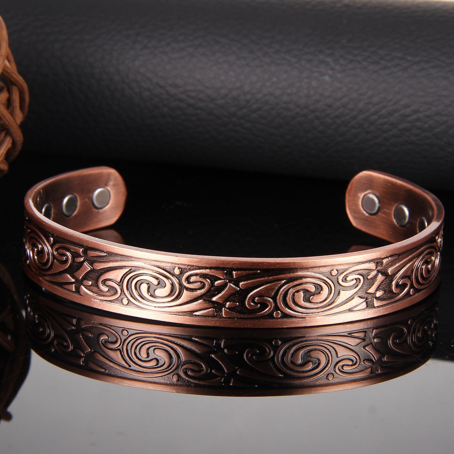 Mystic Scroll Copper Bracelet