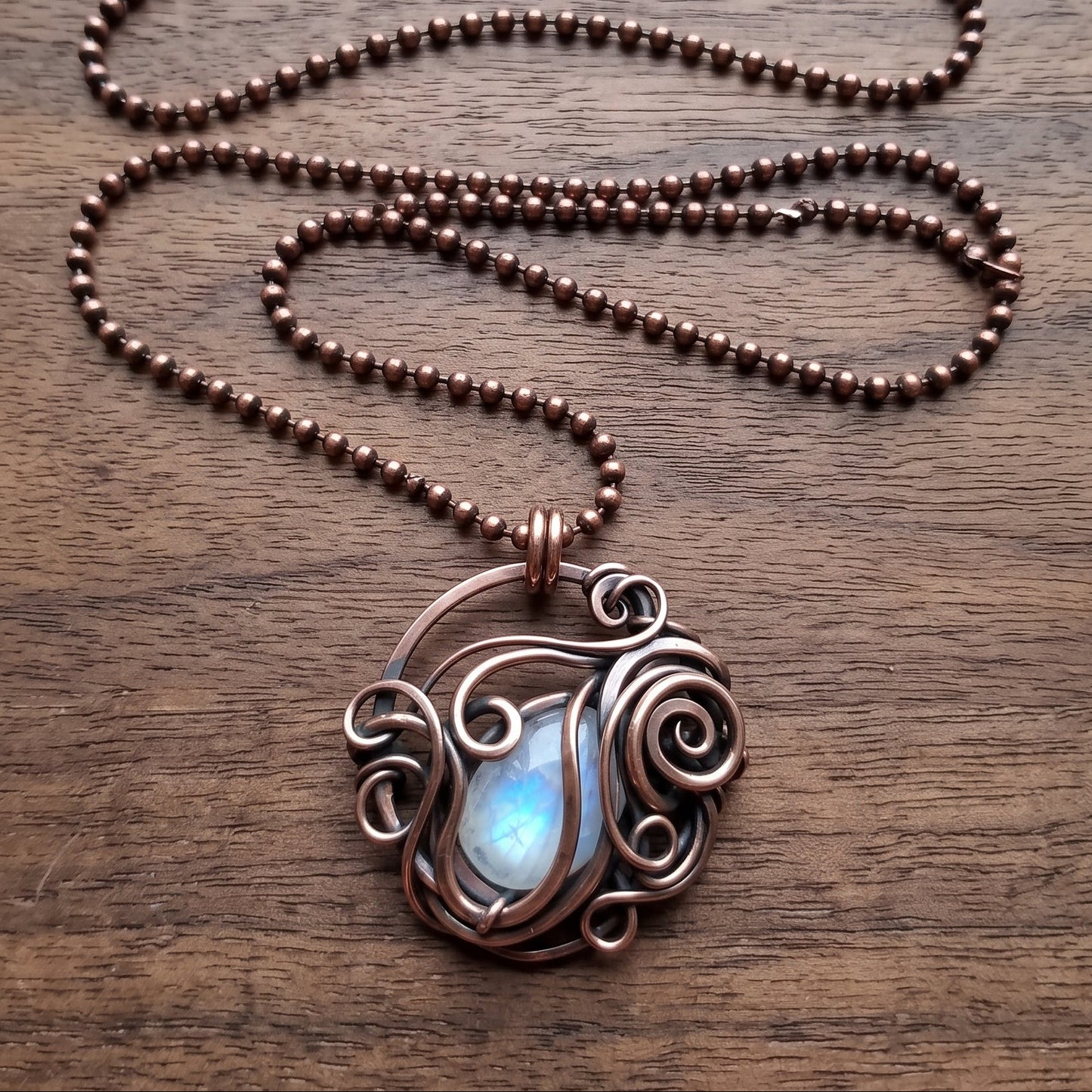 Eulalia Celestial Stone Copper Necklace