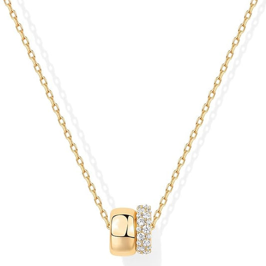 Lumi Duo Necklace | Gold