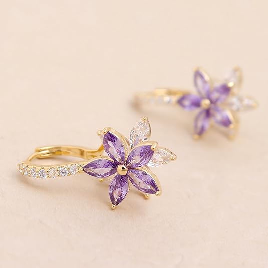 Amethelis Flora Earrings | Gold