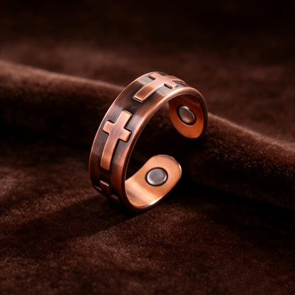 Cross Relic Copper Ring