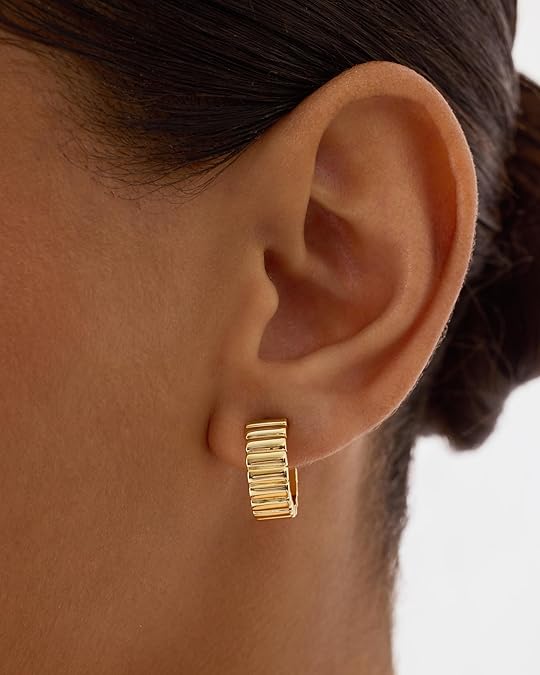 Classic Ridge Earrings | Gold
