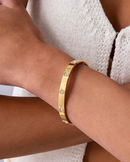 Halo Dot Bracelet | Gold