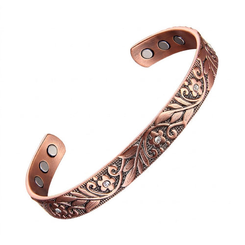 Blooming Tendril Copper Bracelet