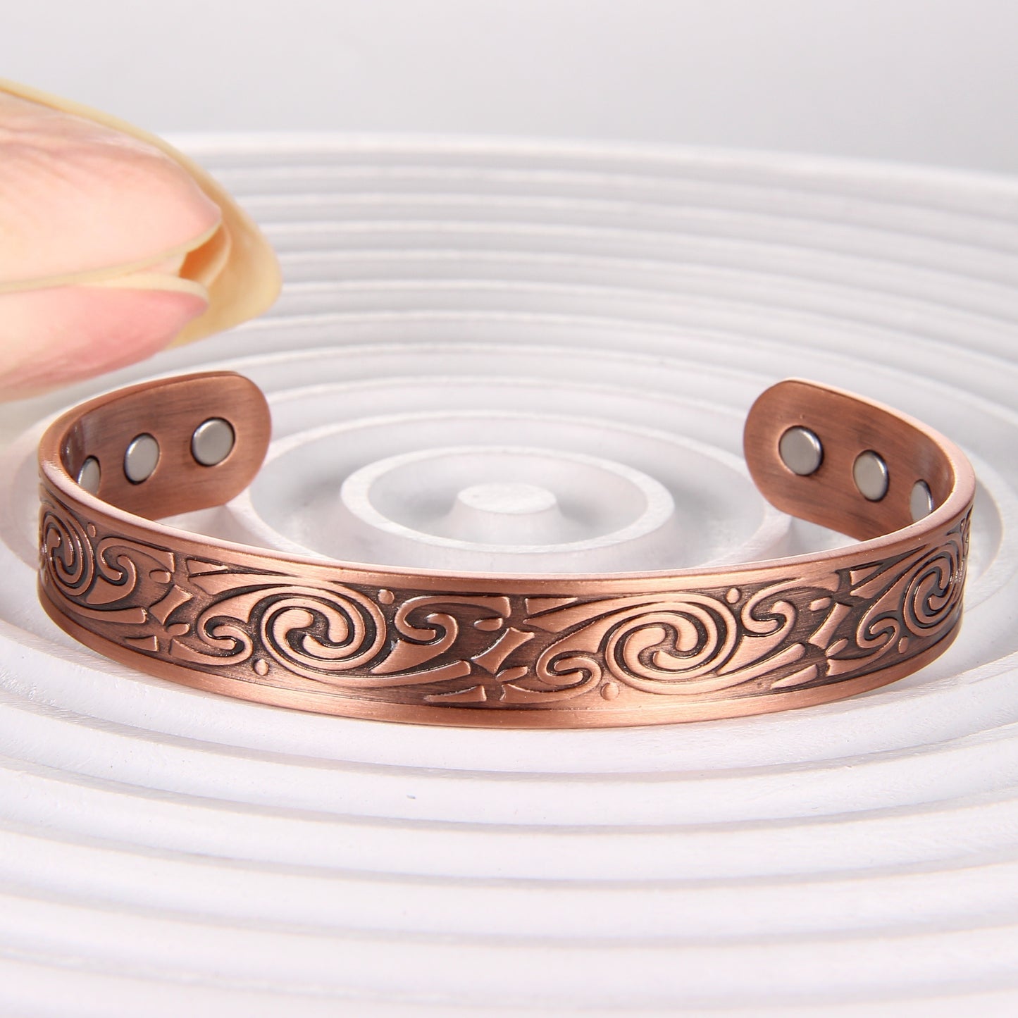 Mystic Scroll Copper Bracelet