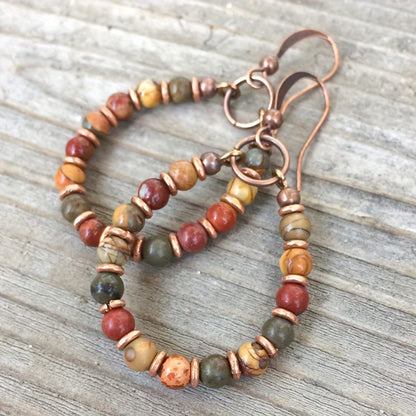 Sylvie Woodland Copper Earrings