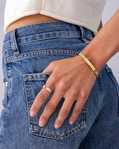 Halo Dot Bracelet | Gold