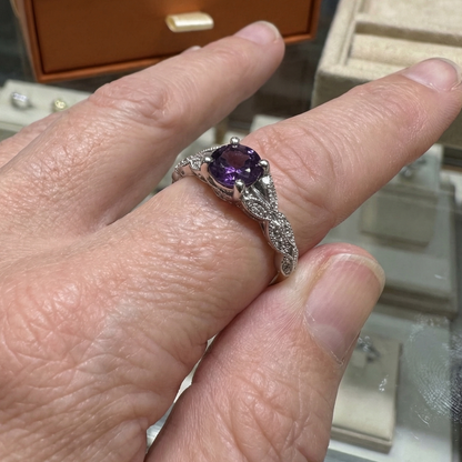 Amelys Fern Ring | White Gold