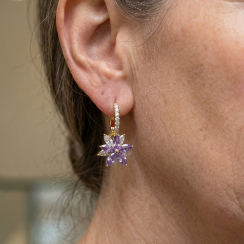 Amethelis Flora Earrings | Gold