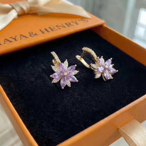 Amethelis Flora Earrings | Gold