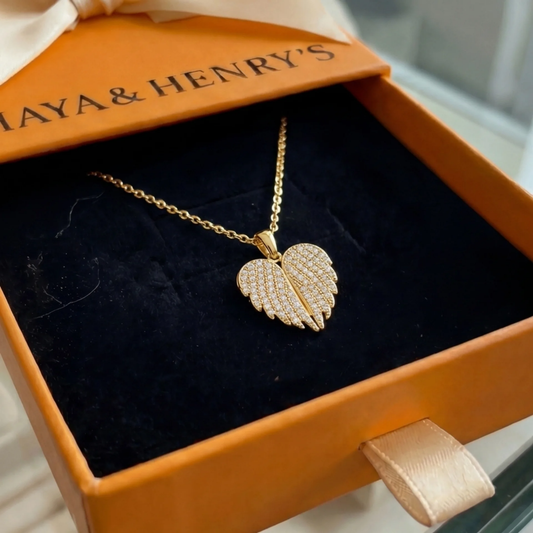 Angel Wings Necklace | Gold