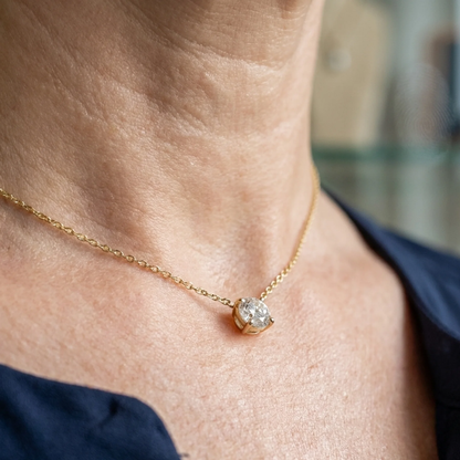 Aurora Crystal Necklace | Gold