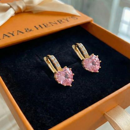 Cupid Glow Huggie Earrings | Gold