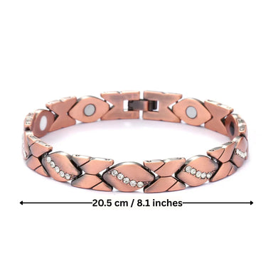 Pulsera de cobre con mosaico Emmeline