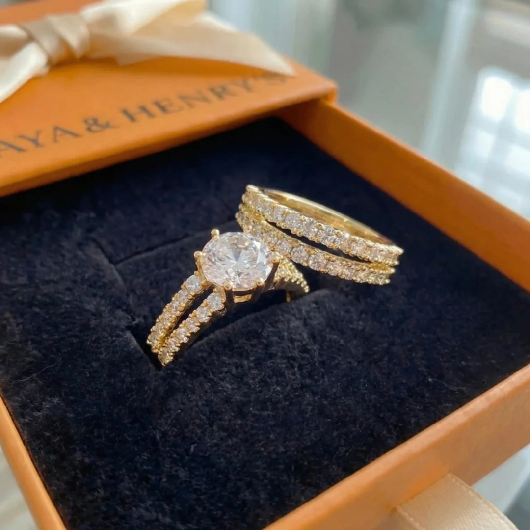 Eternal Radiance Ring Set | Gold