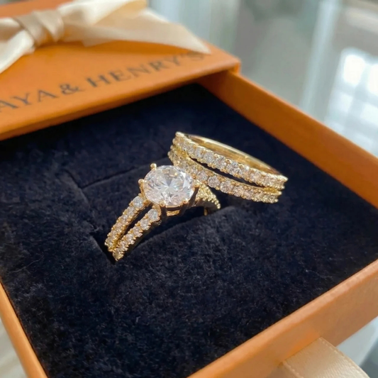 Eternal Radiance Ring Set | Gold