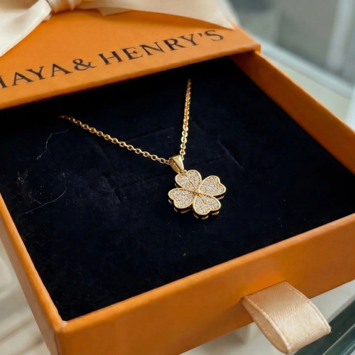 Heart Bloom Necklace | Gold