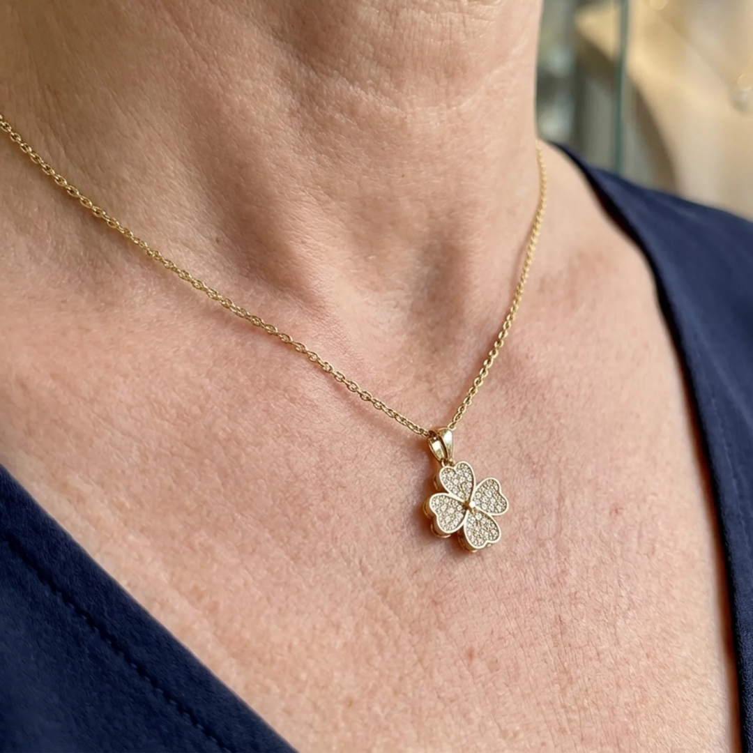 Heart Bloom Necklace | Gold