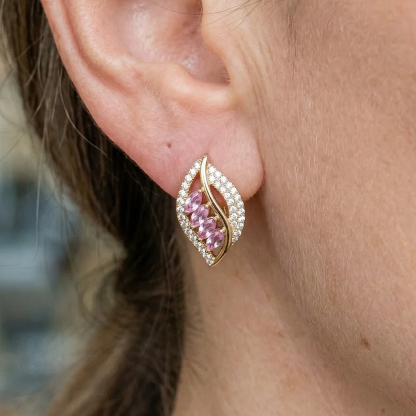 Isola Blushlune Earrings | Gold