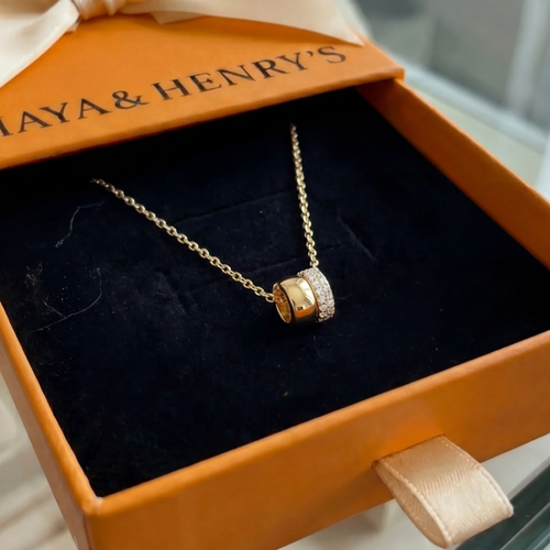 Lumi Duo Necklace | Gold