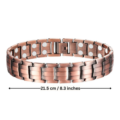 Pulsera de cobre de cadena moderna