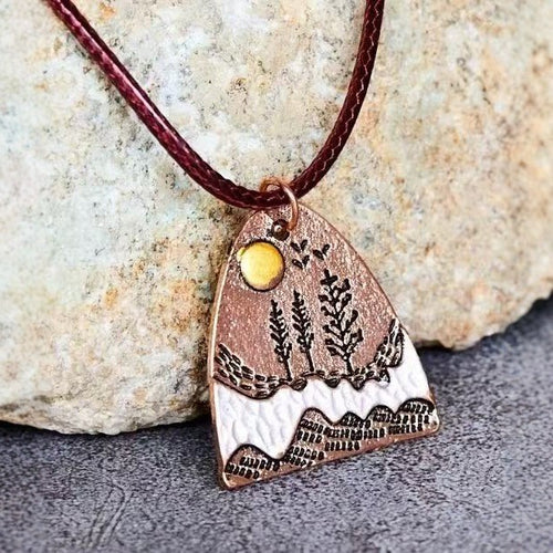 Etta Horizon Copper Necklace