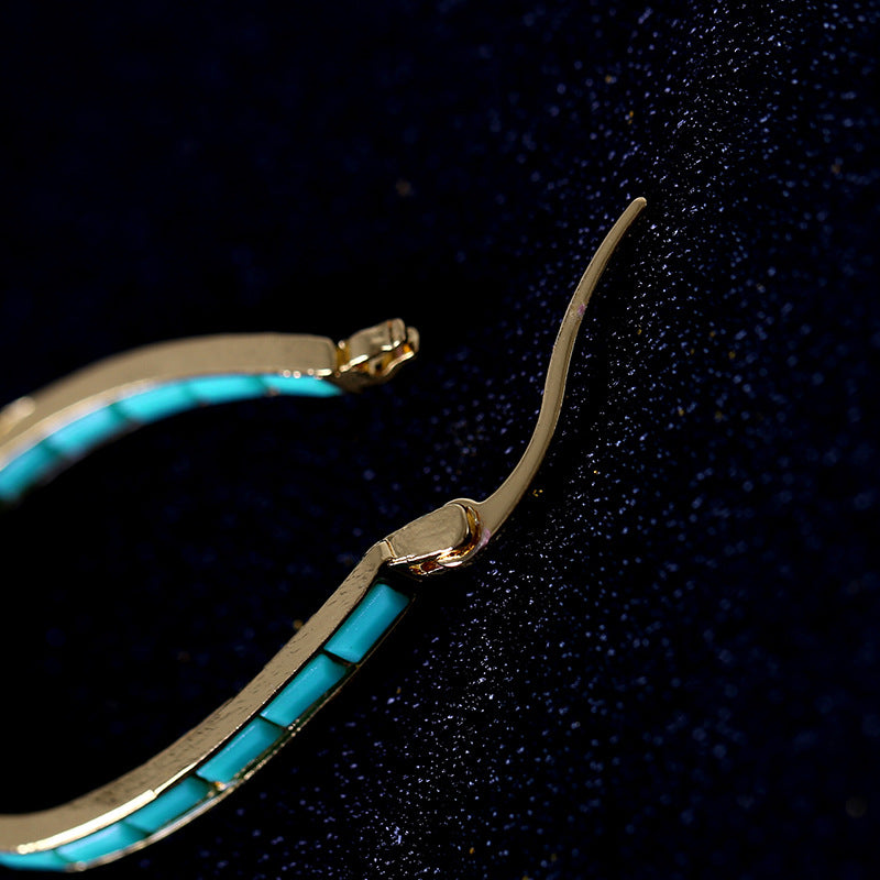 Caspian Edge Hoops | Gold