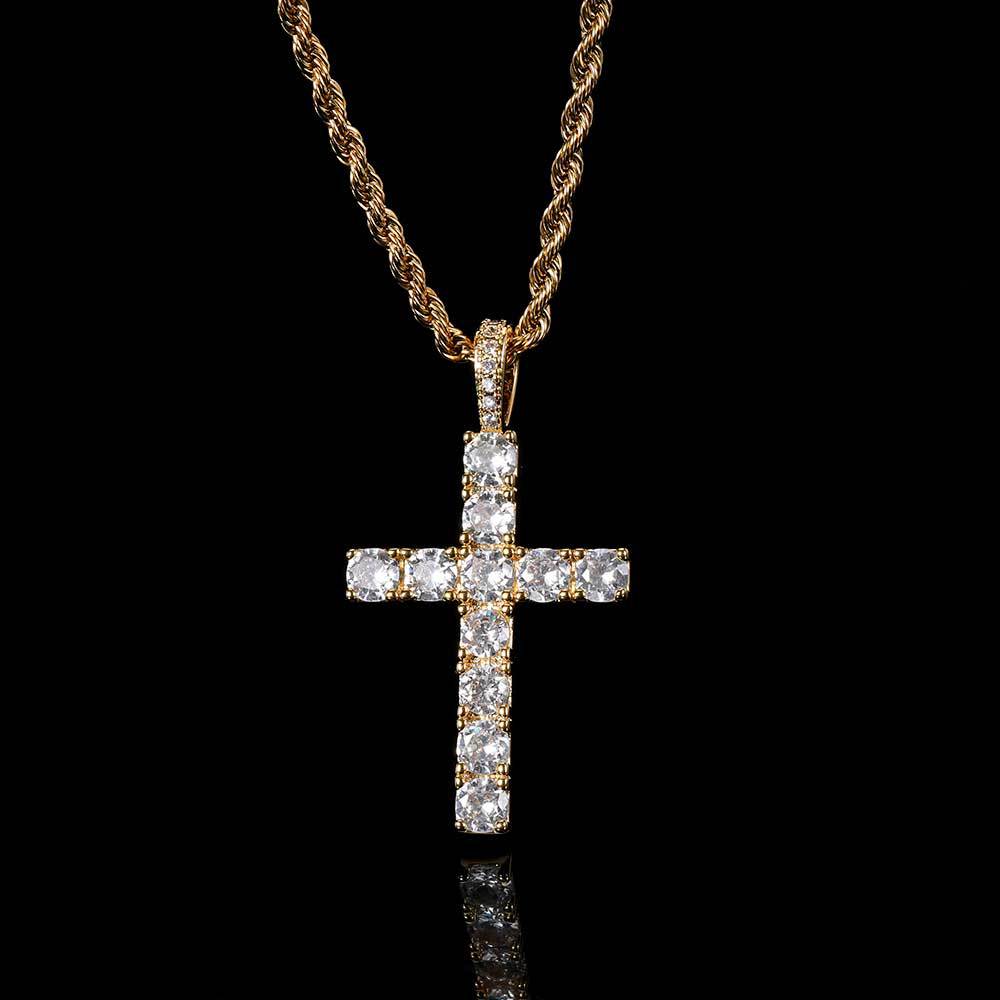 Cross necklace | Gold