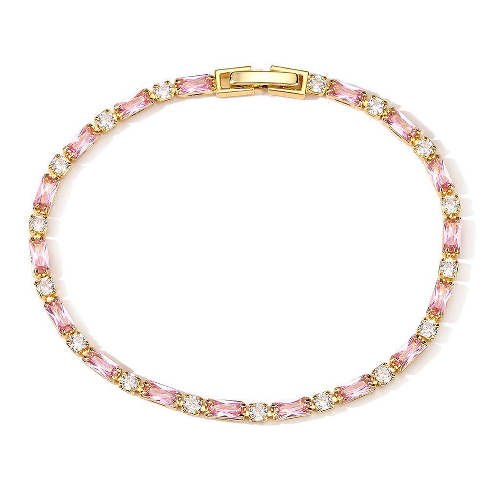 Peony Spark Tennis Bracelet | Gold