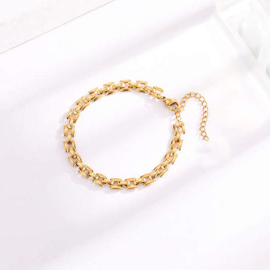 Timepiece Chain Bracelet | Gold