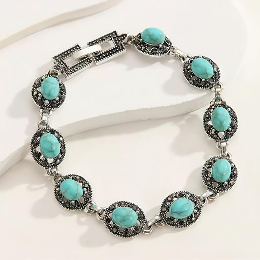 Corvelle Noble Emblem Bracelet | White Gold