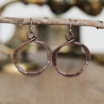 Alessia Woven Copper Earrings