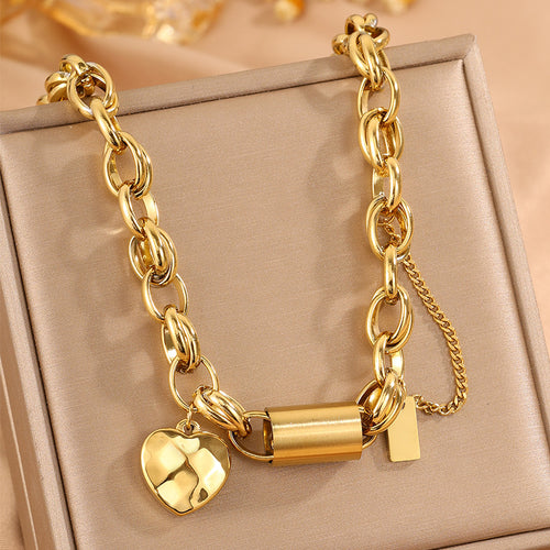 Heartened Chunky Necklace | Gold