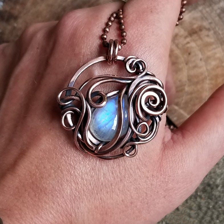 Eulalia Celestial Stone Copper Necklace