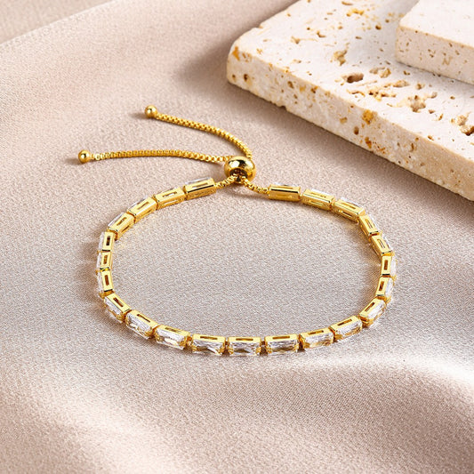 Horizen Tennis Bracelet | Gold