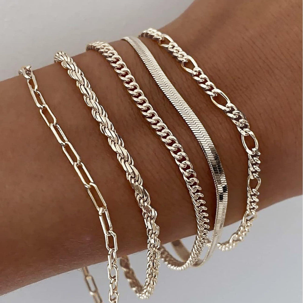 Ellis Renner bracelet set from the gold collection