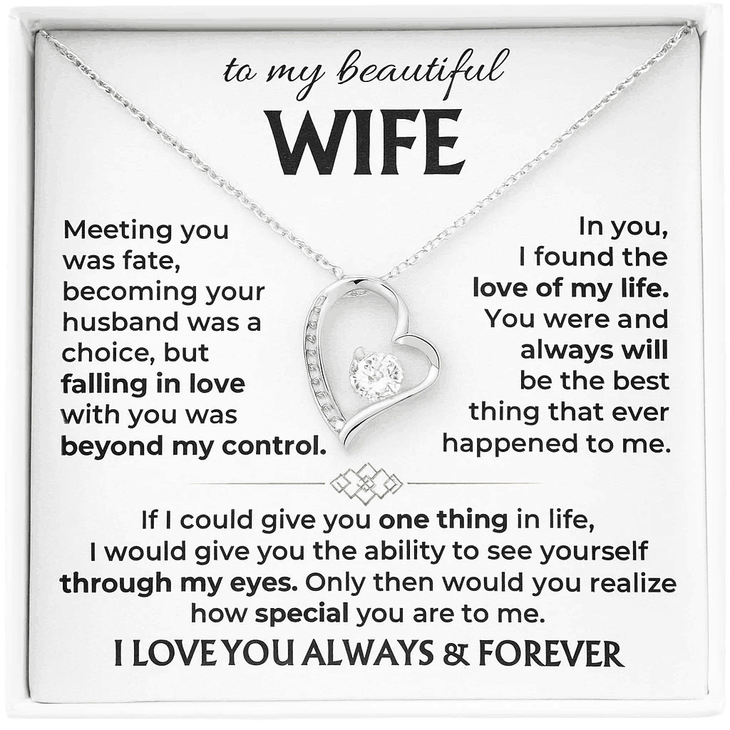 To My Wife - Love of My Life Necklace