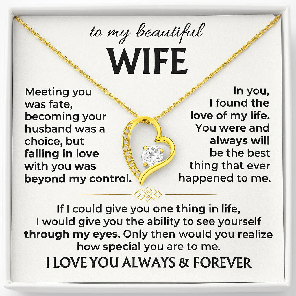 To My Wife - Love of My Life Necklace